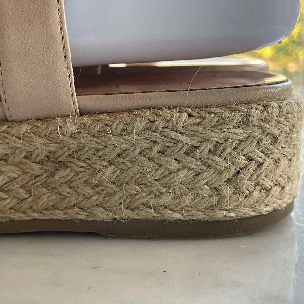 Marco Padova lambskin Espadrille Slingbacks, like new, 36